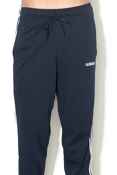 adidas Performance Pantaloni conici cu model in dungi, pentru antrenament Essentials Barbati