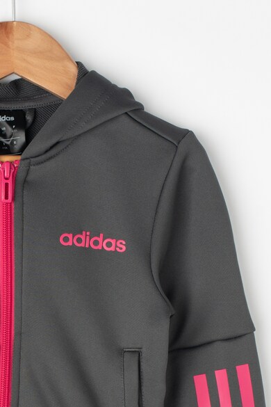 adidas Performance Climalite logómintás kapucnis pulóver Fiú