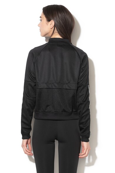 adidas Performance Jacheta bomber cu dungi emblematice, pentru antrenament Femei