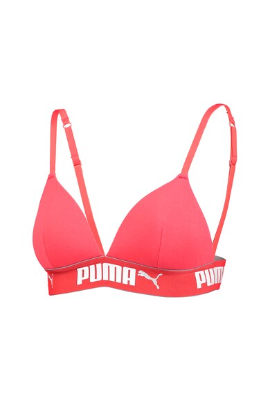 Puma Sutien cu decolteu adanc, din amestec de modal, cu banda logo in talie Femei