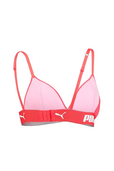 Puma Sutien cu decolteu adanc, din amestec de modal, cu banda logo in talie Femei