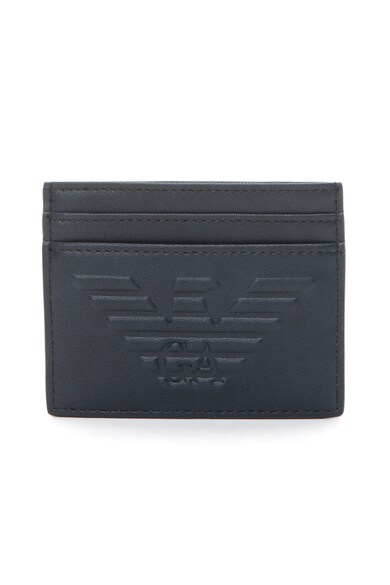 Emporio Armani Portcard de piele ecologica cu logo in relief Barbati