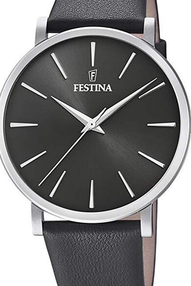 Festina Ceas rotund cu o curea de piele Femei