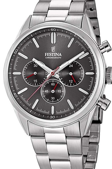 Festina Часовник с хронометър, от неръждаема стомана Мъже