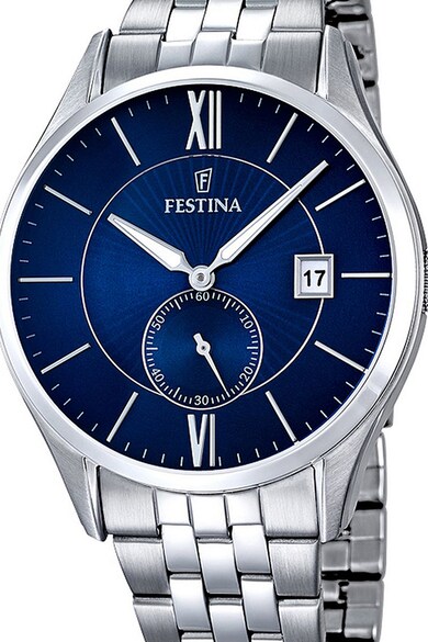 Festina Овален часовник с метална верижка Мъже