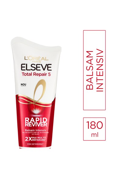 L'Oreal Paris Balsam  Elseve Rapid Reviver Total Repair 5 pentru par deteriorat, 180 ml Femei