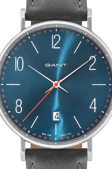 Gant Кварцов часовник с кожена каишка Мъже