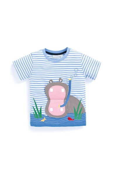 JoJo Maman Bebe Tricou in dungi cu aplicatie pe piept Baieti