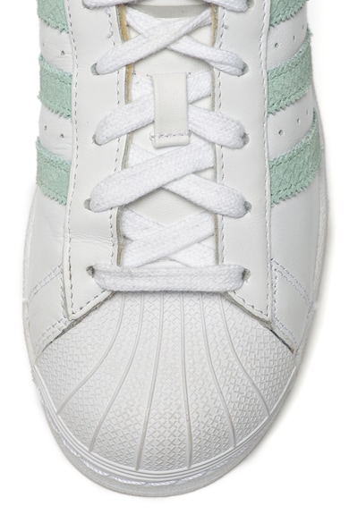 adidas Originals Pantofi sport de piele, cu garnituri texturate Superstar Femei