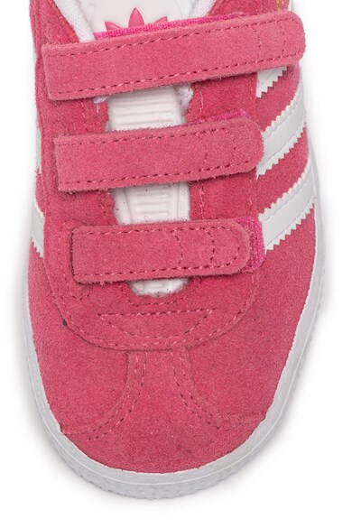 adidas Originals Pantofi sport de piele intoarsa si piele ecologica Gazelle Fete