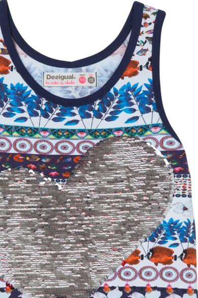 DESIGUAL Rochie evazata cu aplicatie reversibila cu paiete Fete