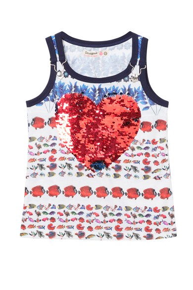 DESIGUAL Top cu paiete reversibile Fete