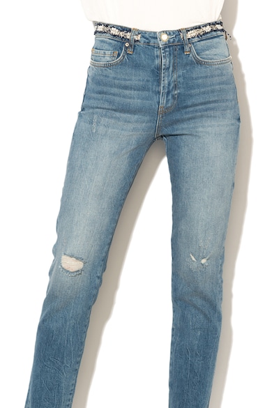 GUESS JEANS Blugi skinny cu decoratiuni in talie The It Girl Femei