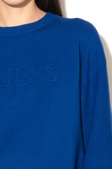 GUESS JEANS Пуловер с релефно лого Жени