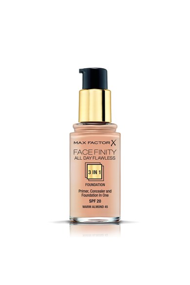 Max Factor Fond de ten  Facefinity All Day Flawless 3-in-1 SPF 20, 30 ml Femei