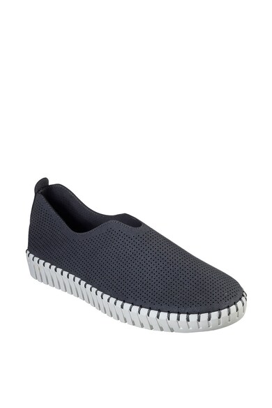 Skechers Pantofi slip on cu perforatii Simple Route Femei