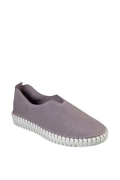 Skechers Pantofi slip on cu perforatii Simple Route Femei