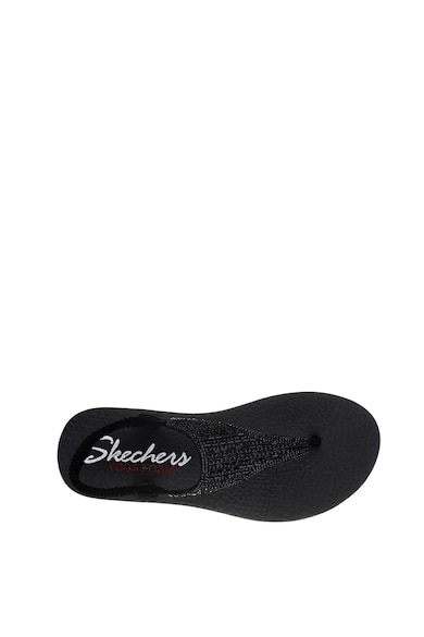 Skechers Sandale de piele ecologica cu aplicatii de strasuri Rock Crown Femei