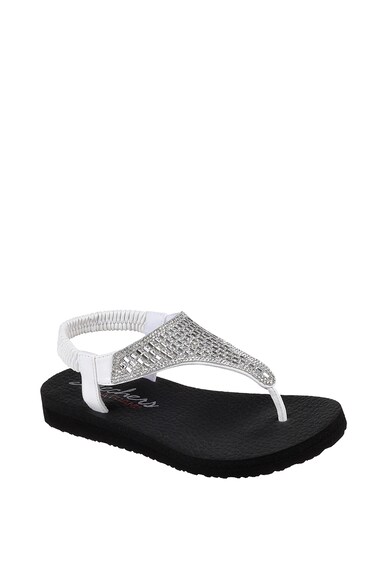 Skechers Sandale de piele ecologica cu aplicatii de strasuri Rock Crown Femei