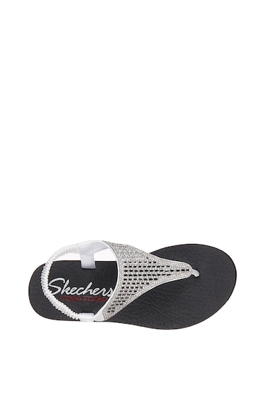 Skechers Sandale de piele ecologica cu aplicatii de strasuri Rock Crown Femei