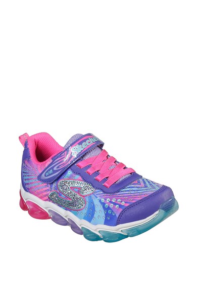 Skechers Jelly Beams tépőzáras sneaker LED-fényekkel Lány