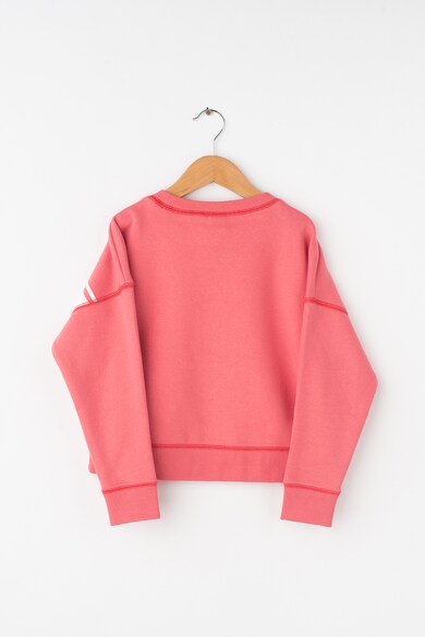 GAP Bluza sport cu captuseala din fleece si imprimeu text Fete