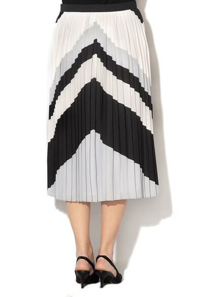 Banana Republic Fusta midi cu pliuri si model chevron Femei