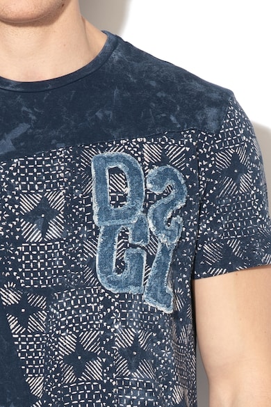 DESIGUAL Tricou cu aplicatii din denim Dirk Barbati