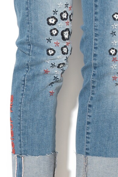 DESIGUAL Blugi skinny crop Laurence Femei