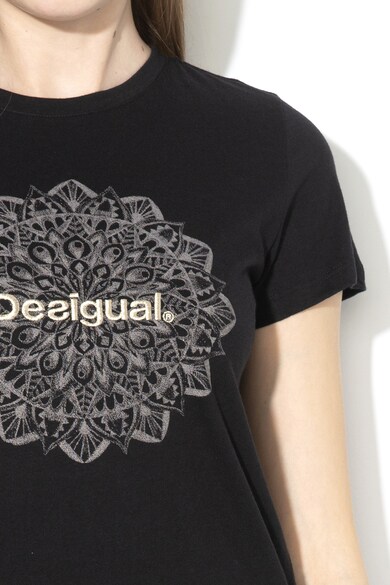 DESIGUAL Manchester póló logós hímzéssel női