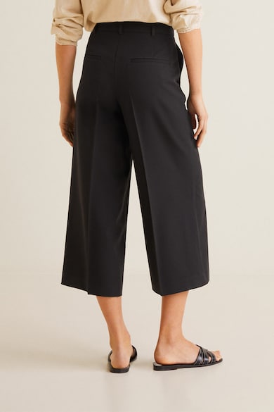 Mango Pantaloni culotte cu talie inalta Bermu Femei