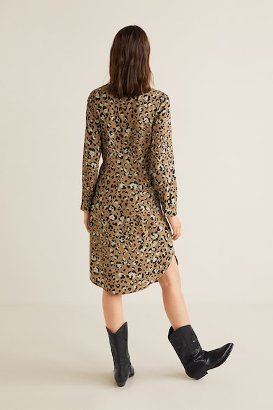 Mango Rochie midi cu animal print Toky Femei