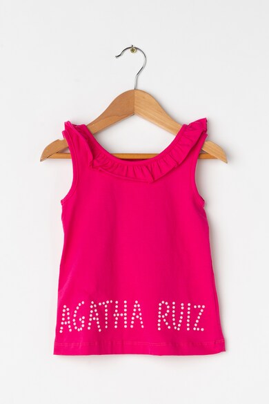 Agatha Ruiz de la Prada Top cu logo din strasuri Fete