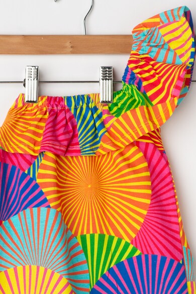 Agatha Ruiz de la Prada Rochie cu decolteu pe un umar si imprimeu abstract Fete