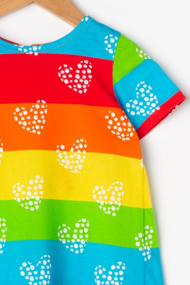 Agatha Ruiz de la Prada Rochie cu croiala in A si imprimeu grafic Rainbow Fete