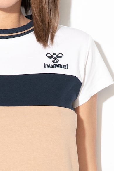 Hummel Tricou cu decolteu la baza gatului si logo cauciucat Sadie Femei