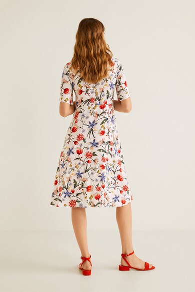 Mango Rochie midi evazata, cu imprimeu floral Bee Femei