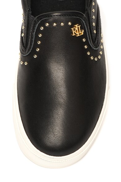 Lauren Ralph Lauren Pantofi slip-on de piele si material textil Ria Femei