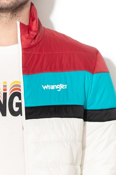 Wrangler Geaca cu vatelina si model colorblock Barbati