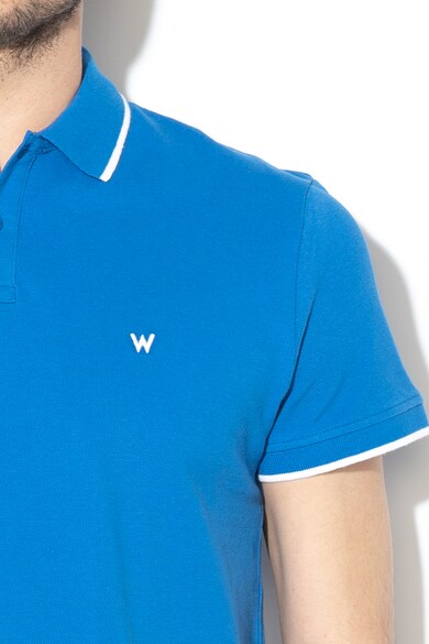 Wrangler Tricou polo din material pique cu garnituri contrastante Barbati