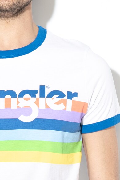Wrangler Tricou cu imprimeu logo Ringer Barbati