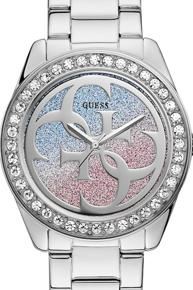 GUESS Ceas quartz cu cristale pe coroana Femei