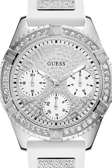 Guess Ceas cu functii multiple, decorat cu cristale Femei