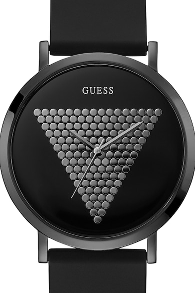 GUESS Ceas rotund cu detaliu geometric pe cadran Barbati