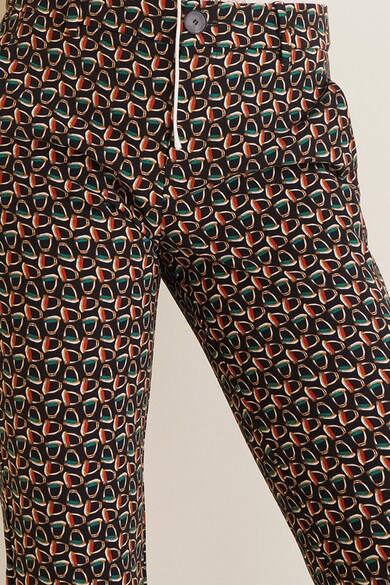 Mango Pantaloni cu imprimeu abstract Scar Femei