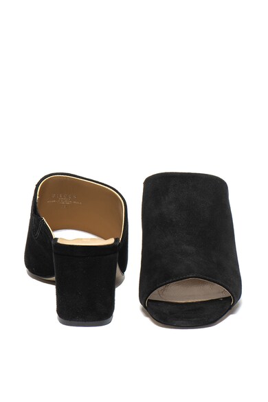 Pieces Sandale slip-on de piele intoarsa, cu toc masiv Mela Femei