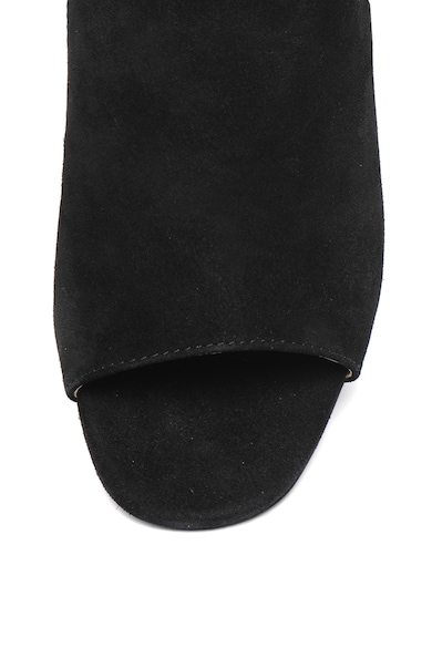 Pieces Sandale slip-on de piele intoarsa, cu toc masiv Mela Femei