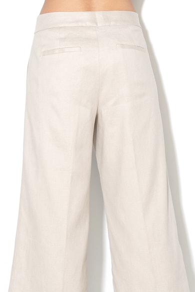 Banana Republic Pantaloni crop din amestec de in, cu croiala ampla Femei