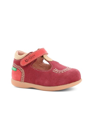 Kickers kids Pantofi de piele nabuc Fete