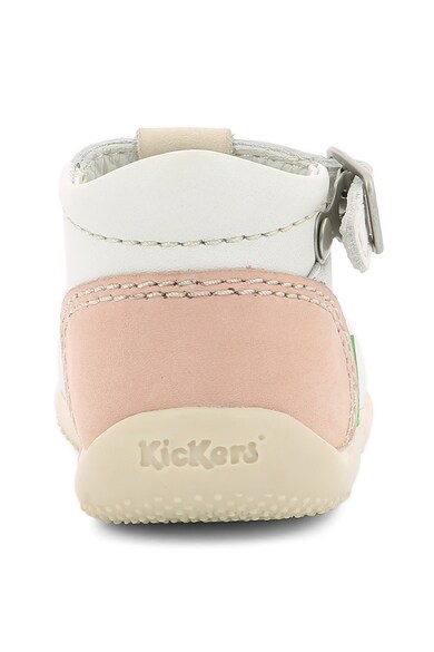 Kickers kids Pantofi de piele nabuc cu logo Fete